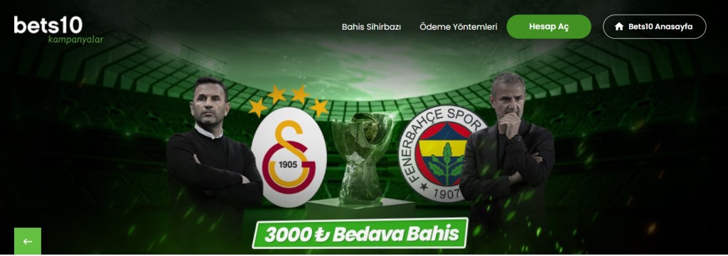 Süper Kupa dan 3000 TL Bedava Bahis